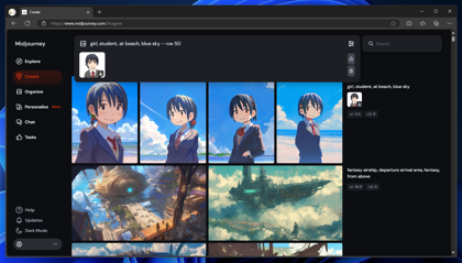 Midjourneyで入力したキャラクターの画像と同じキャラクターを生成する方法 - Character Reference 機能の利用:画像17