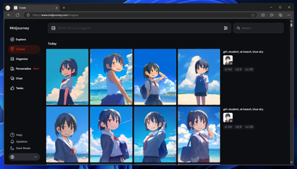 Midjourneyで入力したキャラクターの画像と同じキャラクターを生成する方法 - Character Reference 機能の利用:画像19