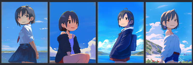 --cw 5 - Midjourneyで入力したキャラクターの画像と同じキャラクターを生成する方法 - Character Reference 機能の利用:画像25