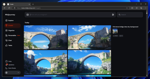 Midjourney niji・journey で入力した画像を元に画像を生成する方法 - img2img機能の利用:画像9