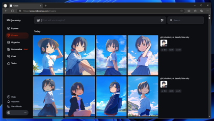 Midjourneyで入力した画像と同じスタイルの画像を生成する方法 - Style Reference 機能の利用:画像2
