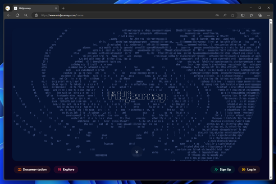 Midjourney のWebUIを利用して画像を生成する方法:画像1