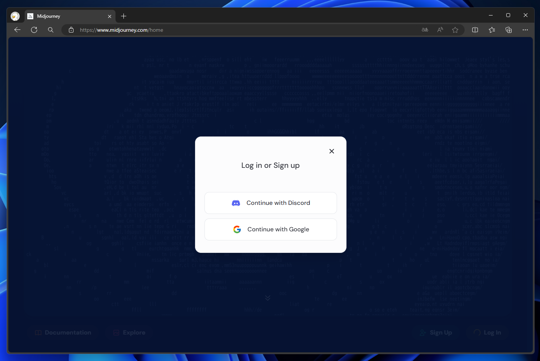 Midjourney のWebUIを利用して画像を生成する方法:画像2