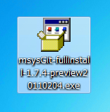 msysGit (Version 1.7.4 Preview)のインストール:画像1