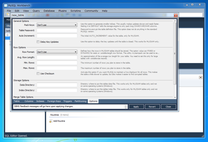 MySQL Workbenchを使ってテーブルを作成する:画像10