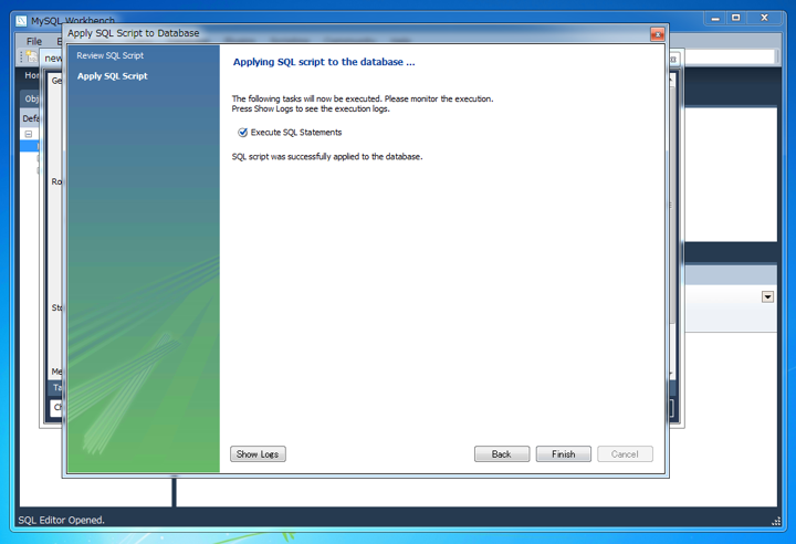 MySQL Workbenchを使ってテーブルを作成する:画像12