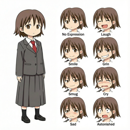 キャラクターシート、キャラクターの三面図を生成する - Nano Banana 利用:画像11