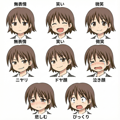 キャラクターシート、キャラクターの三面図を生成する - Nano Banana 利用:画像13