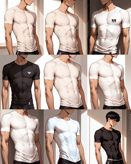 Obsidian Anise v1.0 - 筋肉質の体型 (ムキムキ体型)を表現するプロンプト、画像生成結果:画像8