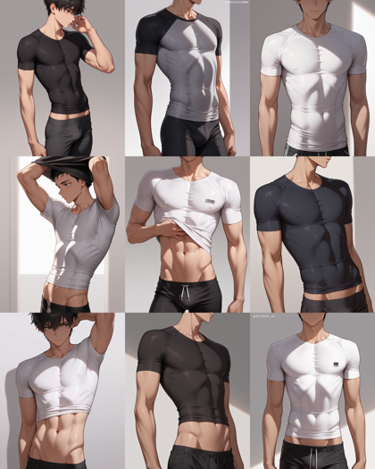 WAI-illustrious-SDXL v16.0 - 筋肉質の体型 (ムキムキ体型)を表現するプロンプト、画像生成結果:画像4