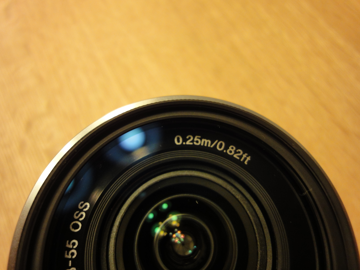 NEXシリーズ(NEX-5 NEX-3)で対象物に近づいて撮影するとピントが合わない:画像1