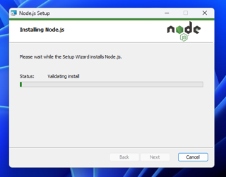 Node.js のインストール:画像14