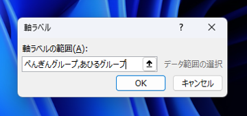 Excelのグラフの項目名を表中の名称と違う名称に変更する - 軸ラベルの変更:画像15