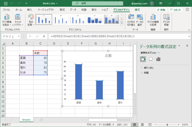 棒グラフの値のバーの幅を広くしたい - 棒グラフの間隔を狭くしたい:画像3