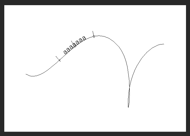 パスに沿って文字列を描画する:画像12