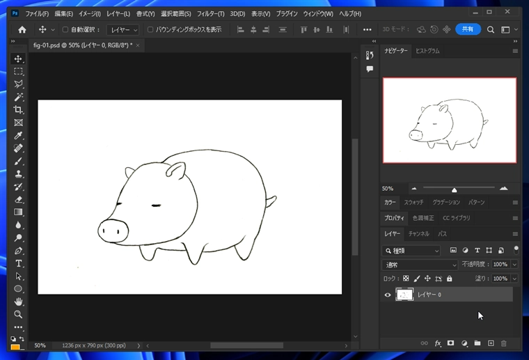 白背景を透明色にする - スキャン原稿からの線の抽出:画像10