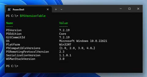 PowerShell のバージョンを表示する:画像2