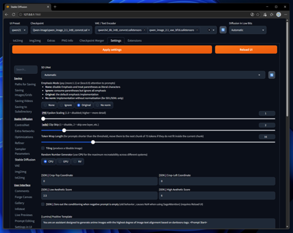 Qwen-Image 2.1 をインストールする - SD Web UI Forge Neoを利用:画像5