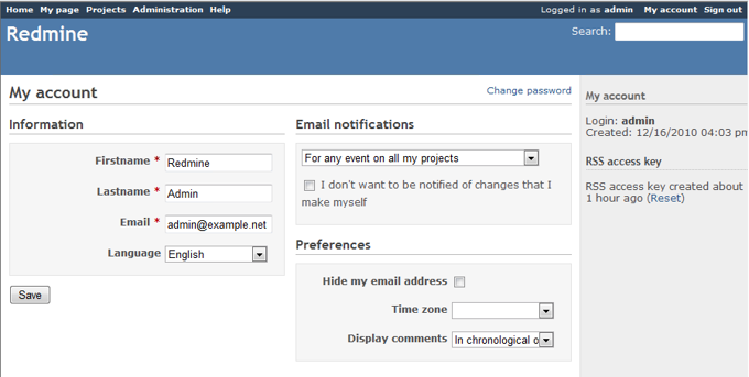 Redmineの初期設定:画像8