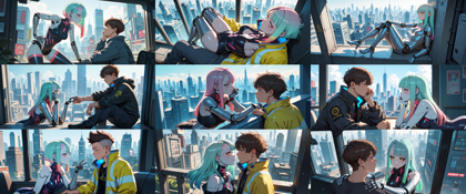 Prompt 2 - アニメ / イラスト系 モデルの違いによる出力イメージの比較 (Anima系 旧バージョンモデル):画像50