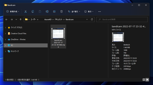 BandicamでPCの画面を録画する:画像10