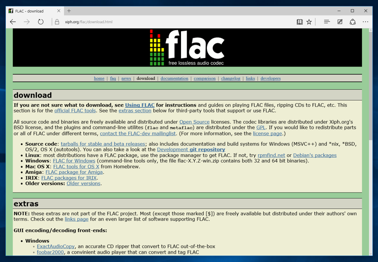 wavサウンドファイルをflac形式に変換する:画像2