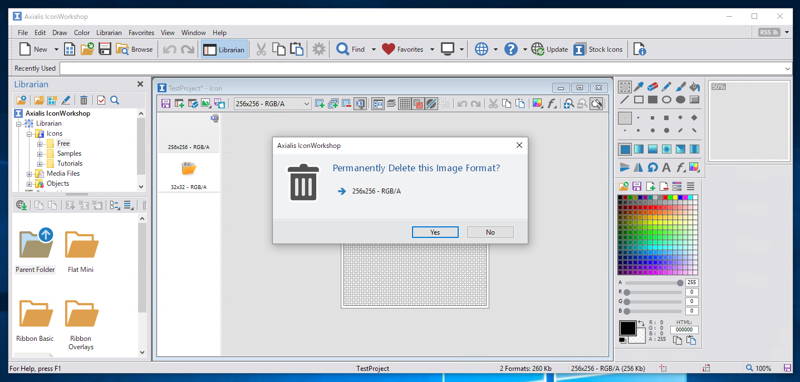 マルチアイコンを作成する (Axialis IconWorkshop を利用):画像12