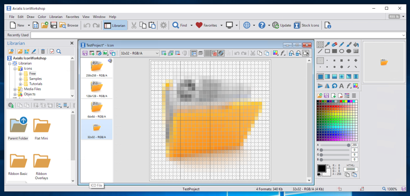 マルチアイコンを作成する (Axialis IconWorkshop を利用):画像16