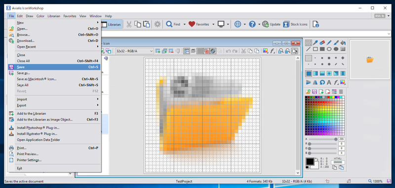 マルチアイコンを作成する (Axialis IconWorkshop を利用):画像17