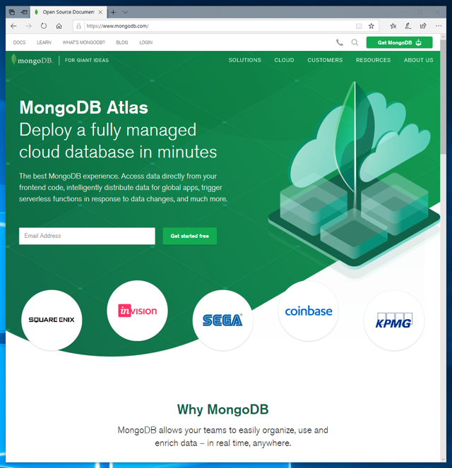 MongoDBをダウンロードする:画像1