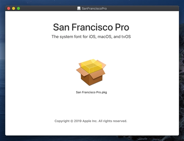 Apple San Francisco フォントのダウンロードとインストール:画像5