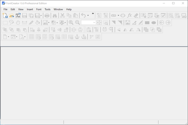 FontCreatorによるアイコンフォント作成:画像1