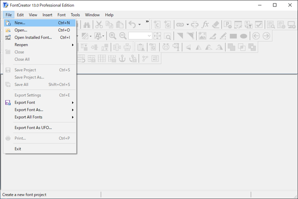 FontCreatorによるアイコンフォント作成:画像2