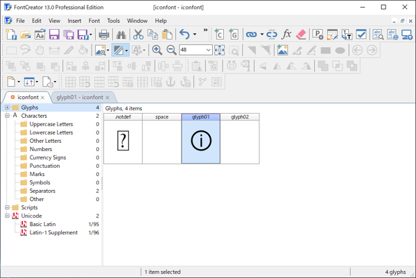 FontCreatorによるアイコンフォント作成:画像18