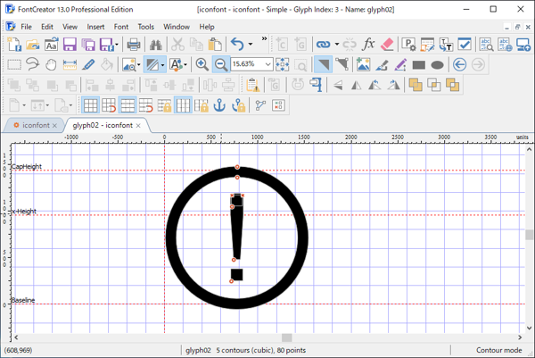 FontCreatorによるアイコンフォント作成:画像23
