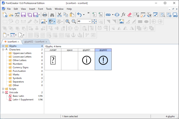 FontCreatorによるアイコンフォント作成:画像24