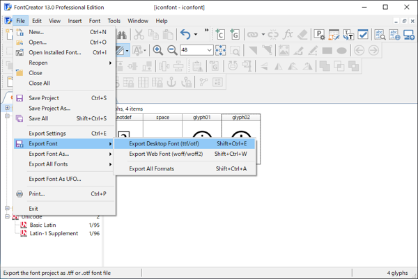 FontCreatorによるアイコンフォント作成:画像34