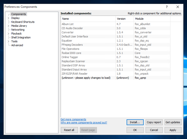 foobar 2000 にUPnP/DLNA コンポーネントをインストールして DLNAサーバーを立てる:画像8