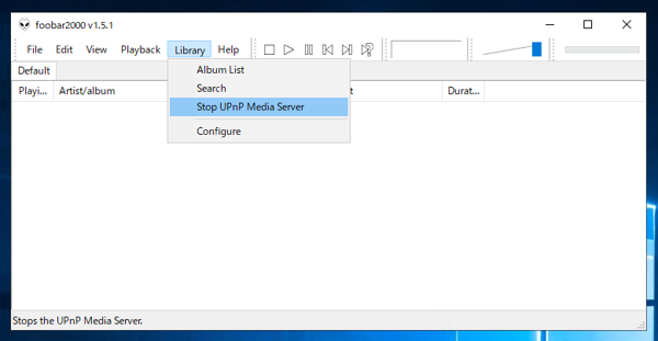 foobar 2000 にUPnP/DLNA コンポーネントをインストールして DLNAサーバーを立てる:画像11