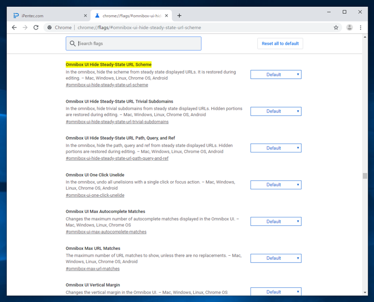 Google ChromeでURLアドレスバーのURLが省略されないようにしたい:画像5