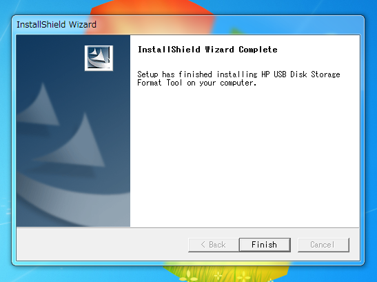 HP USB Disk Storage Format Tool インストール:画像19