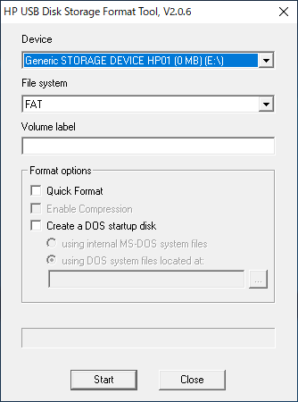 HP USB Disk Storage Format Tool インストール:画像11