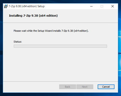 7-Zip のインストール:画像9