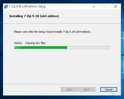7-Zip のインストール:画像10