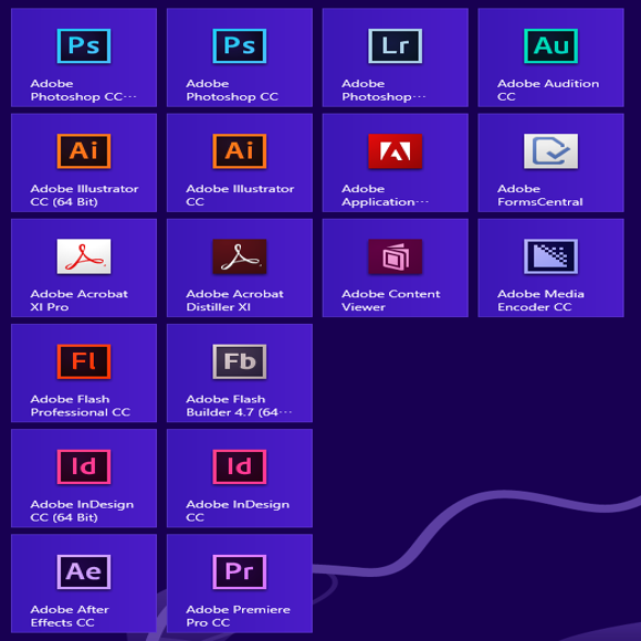 Adobe Creative Cloud (Adobe CC) のアプリケーションのスプラッシュスクリーン:画像27