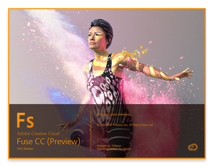 Adobe Creative Cloud 2015 (Adobe CC 2015) のスプラッシュスクリーン:画像44