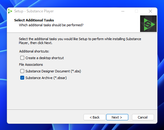 Adobe Substance Player のインストール:画像4