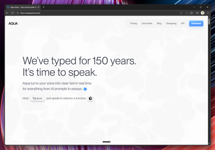Aqua Voiceをインストールする:画像1