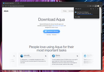 Aqua Voiceをインストールする:画像3