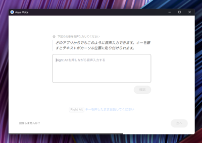 Aqua Voiceをインストールする:画像16